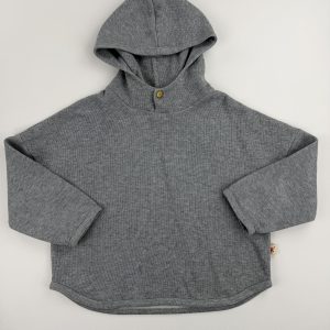 Sweat à capuche gris chiné – Gamin Gamine – 5/6 ans