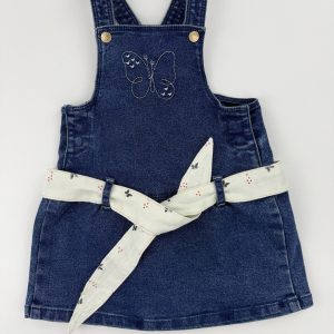 Robe salopette en jean avec ceinture – Orchestra – 9 mois (71 cm)