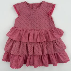 Robe à volants rose imprimée – Catimini – 3 mois (60 cm)