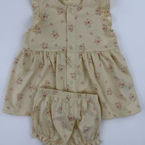 Robe fleurie + bloomer – Petit Bateau – 6 mois (67 cm)- NEUF