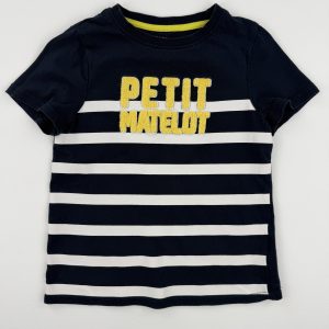 Tee-shirt rayé bleu marine – Kiabi – 5 ans (108-113 cm)
