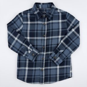Chemise à carreaux bleus – Kiabi – 5 ans (108-113 cm)