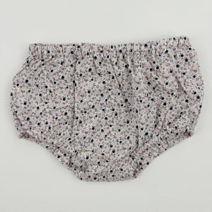 Bloomer / cache couche fleuri rose et beige – Bout’chou – 6 mois