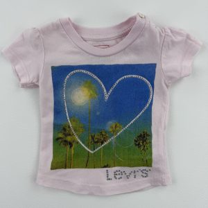 Tee-shirt rose imprimé – Levi’s – 3 mois