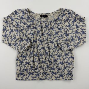 Blouse imprimé fleuri bleu – GapKids – 6/7 ans