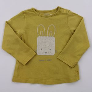 Tee-shirt manches longues jaune – Obaïbi – 18 mois (80 cm)