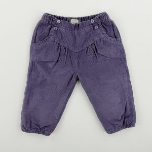 Pantalon velours violet – Grain de Blé – 12 mois (74 cm)