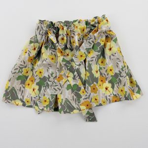 Jupe fleurie avec ceinture – 3 ans