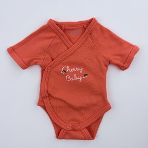 Body croisé orange – Vertbaudet – Naissance (50 cm)