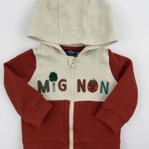 Gilet à capuche bicolore – Sergent Major – 6 mois (68 cm)