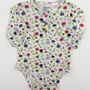 Body fleuri en coton – Baby Gap – 3/6 mois