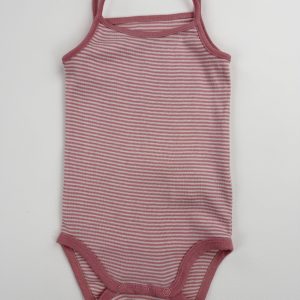 Body fines bretelles rayé rose – Obaïbi – 18 mois (80 cm)