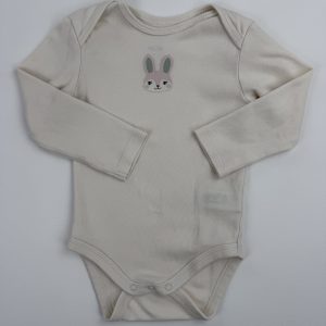 Body manches longues lapin – C&A – 6/9 mois (74 cm)