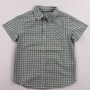 Chemise à carreaux vert et rouge – Okaïdi – 6 ans (114 cm)