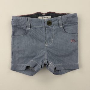 Short bleu à fines rayures – Marèse – 6 mois (67 cm)