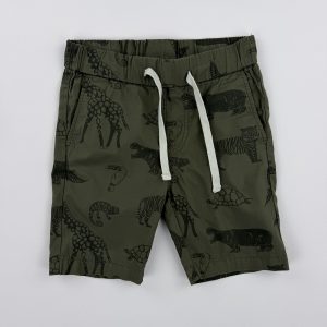 Short imprimé animaux kaki – H&M – 98 cm (3 ans)